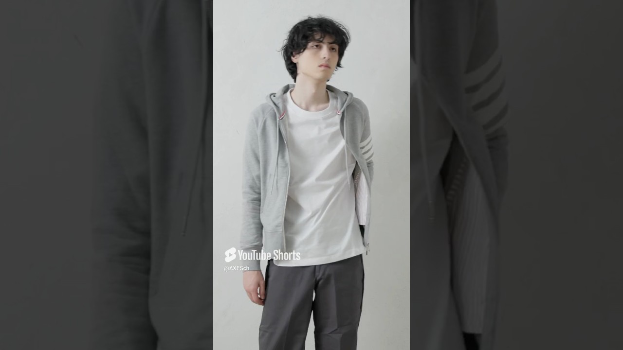トムブラウン パーカー フーディー グレー メンズ THOM BROWNE MJT022H