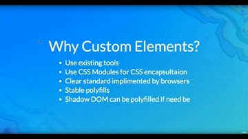 Custom Elements and Shadow DOM