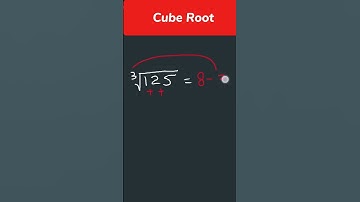 Cube Root Trick | cube root of 125 short trick #maths #shorts