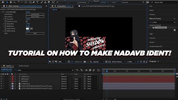 Tutorial; How To Edit New Ident/ Intro like NadavB | * after effects*