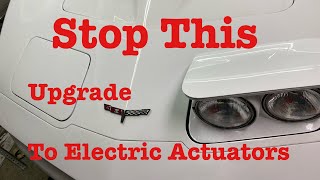 C3 Corvette electric headlight actuator installation