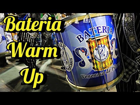 Bateria WARM UP : Zooming inside Samba Drumming Section!