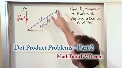 Lesson 7 - Dot Product Problems, Part 2 (Engineering Mechanics)
