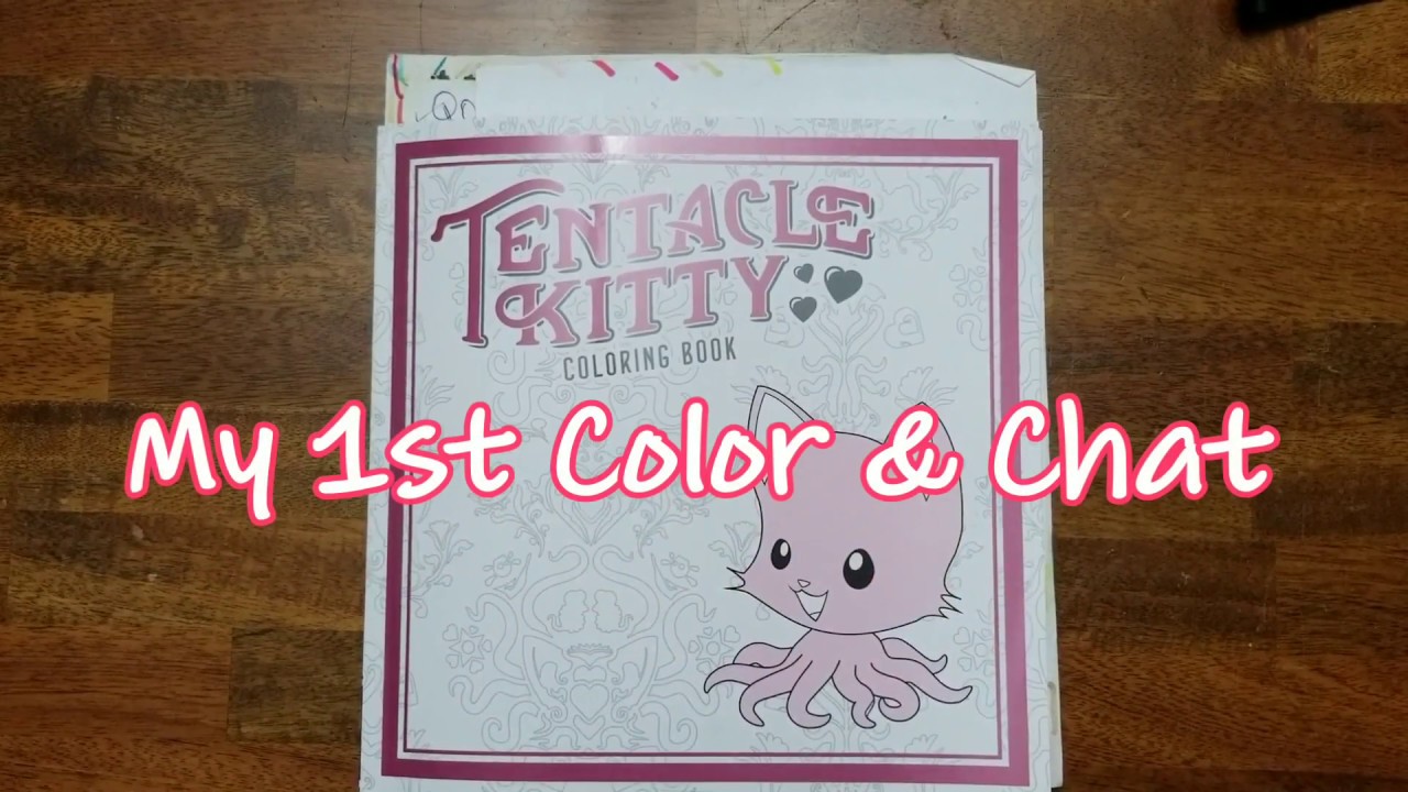My First Color & Chat Coloring in Tentacle Kitty YouTube