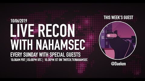 Live Bug Bounty Recon Session and Creating a Recon Database for Yahoo W/ @Daeken