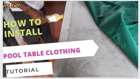 How to install a pool table cloth-full DIY guide Tutorial
