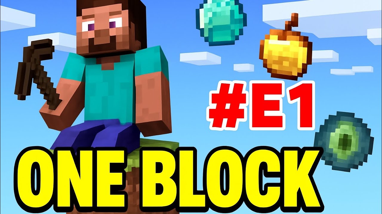 “Minecraft One Block 🧱 | EP 1 | One Block Survival Series Shuru 😱 ...