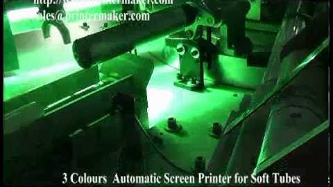 3 Colours Automatic Screen Printer for Soft Tubes