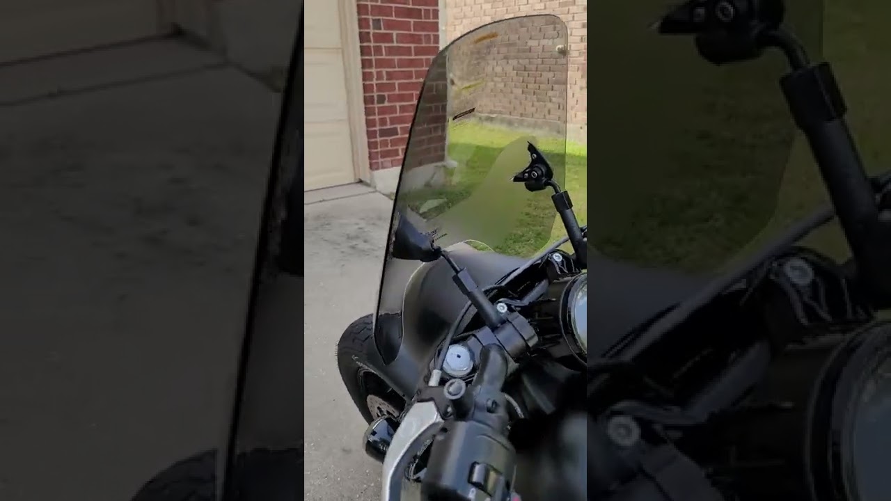 Scout Bobber with Wind deflector! Tinted, quick release! YouTube