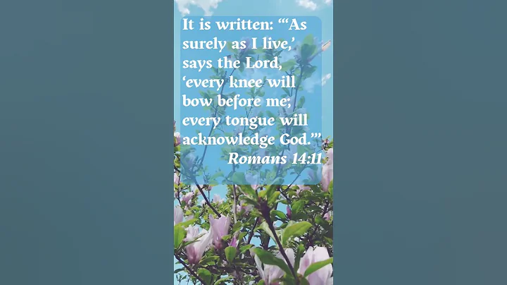Your Good Day Scripture  - Romans 14:11 NIV #scriptureoftheday #bibleverse