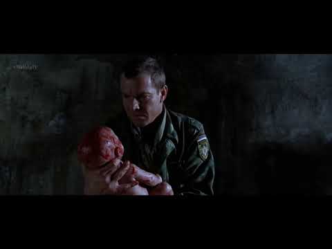 Savior (1998): Vera gives birth after a Serbian soldier kicks her in the stomach