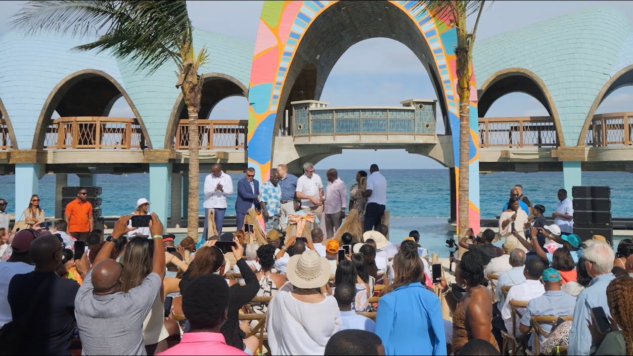 Royal Beach Club Paradise Island Ribbon Cutting Opening Ceremony EPK |  Royal Caribbean Press Center, image size:1280x720