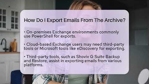 How Do I Export Emails From The Archive? - TheEmailToolbox.com