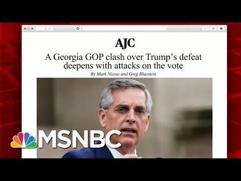 Georgia Secretary Of State Says He's Come Under Pressure From GOP | Morning Joe | MSNBC