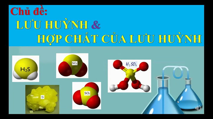 Công thức hóa học của oxit lưu huỳnh