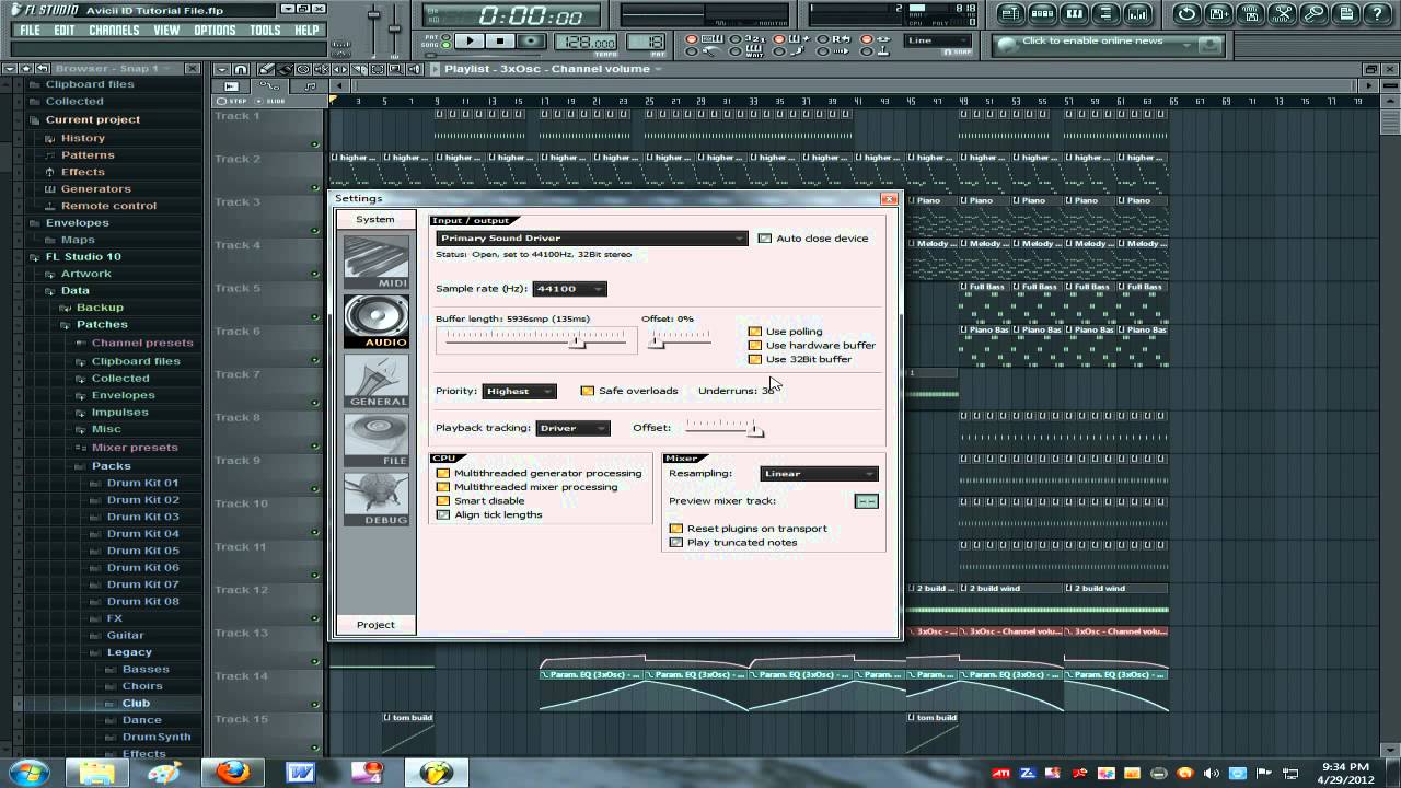 How to eliminate crackling in FL Studio - YouTube