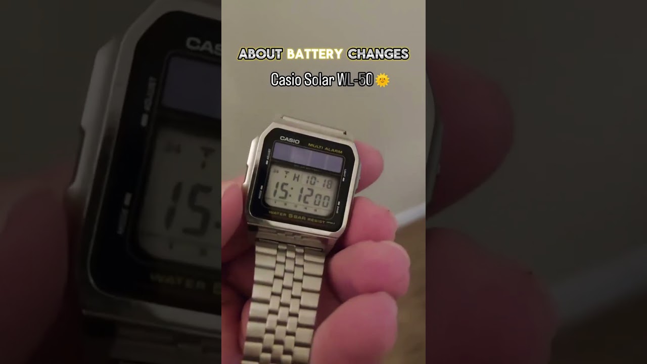 Casio WL-50 – The Solar-Powered Classic! #CasioSolar