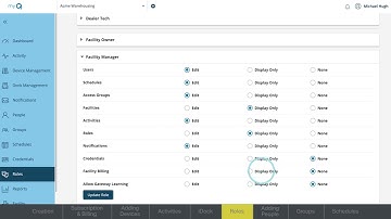 How to Assign Roles in myQ Facility | Support