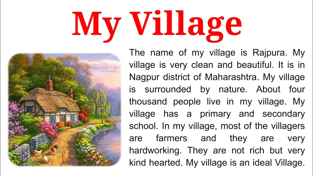 a modern village essay