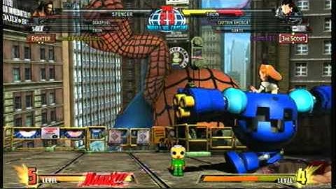 Marvel Vs Capcom 3 Xbox Live Lobby Player Match vs Farmboi55