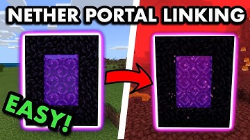 HOW TO LINK NETHER PORTALS in Minecraft Bedrock (MCPE/Xbox/PS4/Nintendo Switch/Windows10)