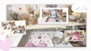 UNBOXING: Cheap iPad/Tablet accessories & random stuff that worth buying ✨🩷🌸