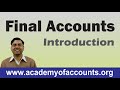#1 Final Accounts ~ Introduction and Basic Concepts