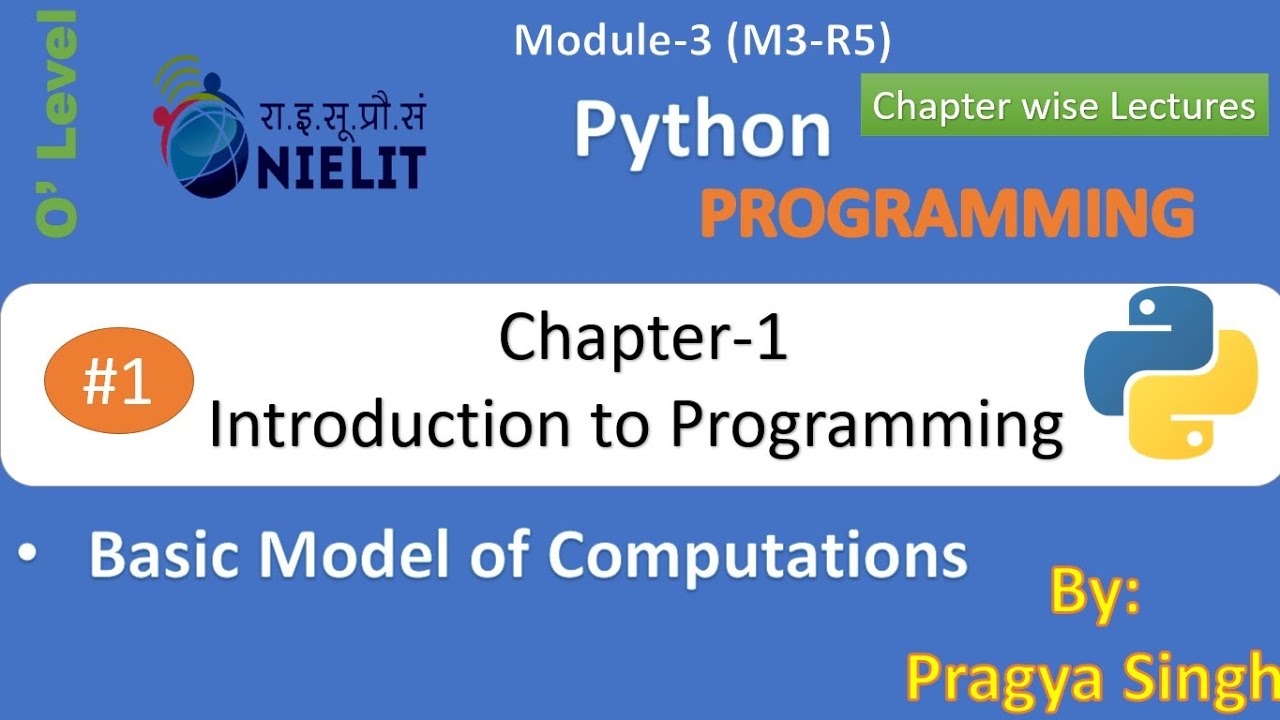 #1 #o'level #python #basic #model of #computation in #hindi| chapter 1 ...