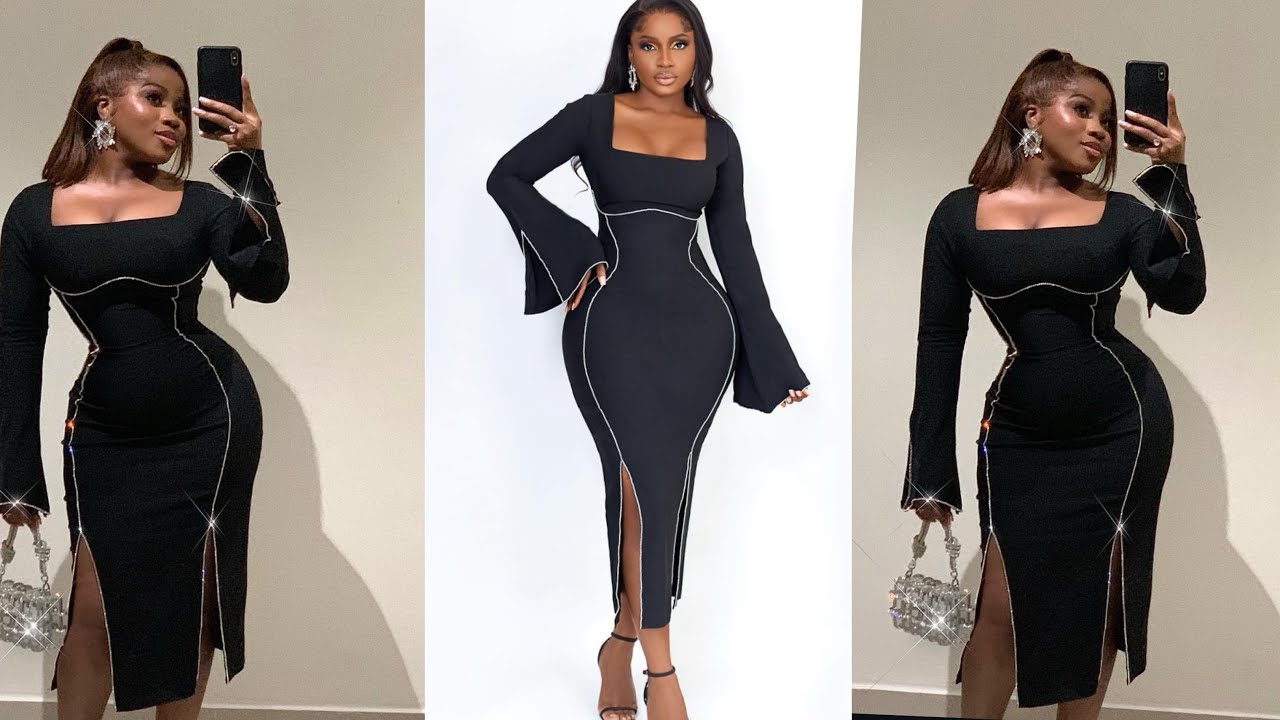 How to Cut this Stylish Gown with Front Slits(detailed tutorial) - YouTube