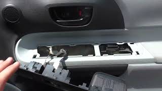 Prius C Door Panel &amp; Side Mirror Removal - 2012 Toyota