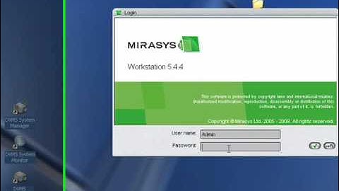 Mirasys Language change using DVMS Workstation