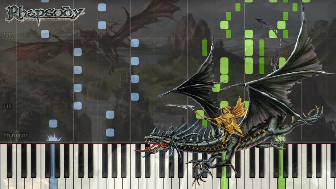 Rhapsody - Emerald Sword [Piano Tutorial] (Synthesia)