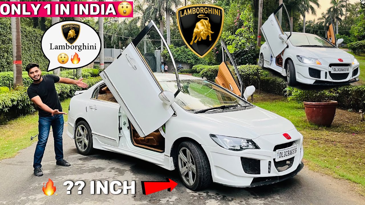 😱🔥Honda Civic को बना दिया Lamborghini 😱🔥 दिल आ गया इस Lamborghini पर