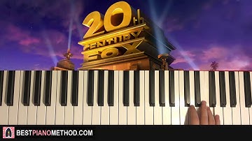 HOW TO PLAY - 20th Century Fox Intro (Piano Tutorial Lesson)