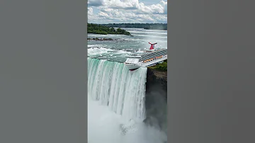 Cruise Ship Takes The Plunge At Niagara Falls 
