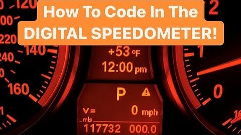 How To Code In The Digital Speedometer! BMW E9x E8x and E6x