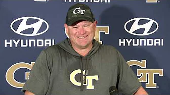 Georgia Tech Head Coach Brent Key Pre Florida State 8-20-24 thumbnail