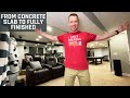 Guy Finishes Basement from Scratch- Time-lapse