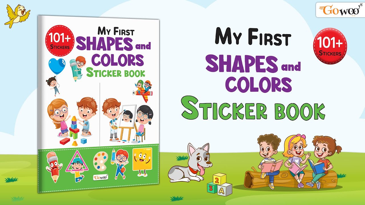 101+ Stickers – My First Shapes & Colours Sticker Book - YouTube