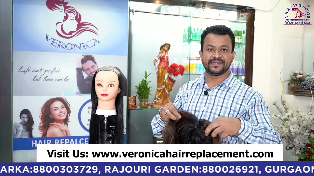 Women hair Thinning solution Hair closure |Hair Patch/Wig Fixing -Veronica  Hair Replacement Solution - YouTube