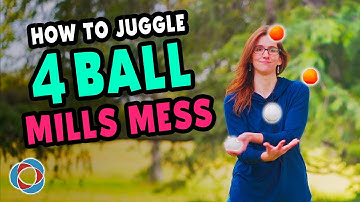 How to juggle 4 BALL MILLS MESS - Advanced Juggling Tutorial