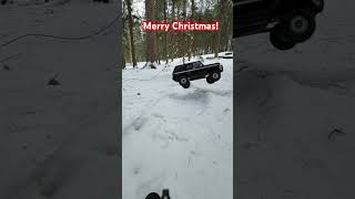 Traxxas Trx4 Bronco Christmas #traxxas #trx4 #scalecrawling #shorts