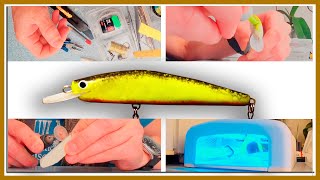 Making a CrankBait. How to make a crankbait. How To Make A Fishing Lure.ASMR.