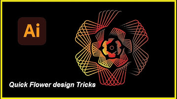 Quick Flower design Tricks ।। Adobe Illustrator 2022 ।। Illustrator tutorial ।।