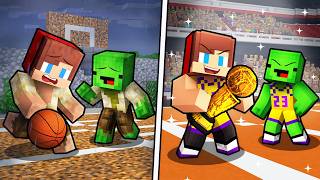 Mikey & JJ Minecraft: from Poor to Rich Basketball Player - Maizen screenshot 1