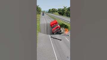 Cars & Buses vs Massive Pit - BeamNG.Drive