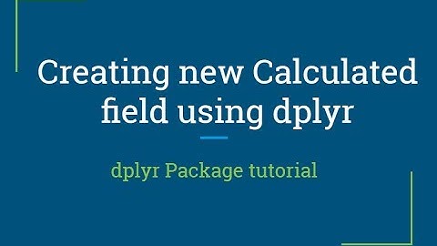 dplyr tutorial | how to create new value with mutate function | R Programming tutorial