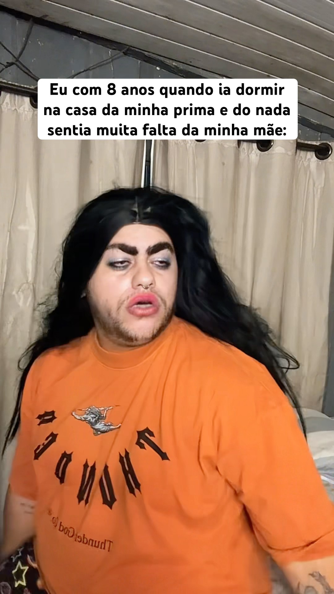 EU COM 8 ANOS QUANDO IA DORMIR NA CASA DA MINHA PRIMA E BATIA SAUDADES DA MINHA MÃE