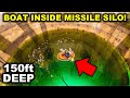 Exploring MISSILE SILO with TINY Inflatable RAFT!!! (Found Live Creatures)