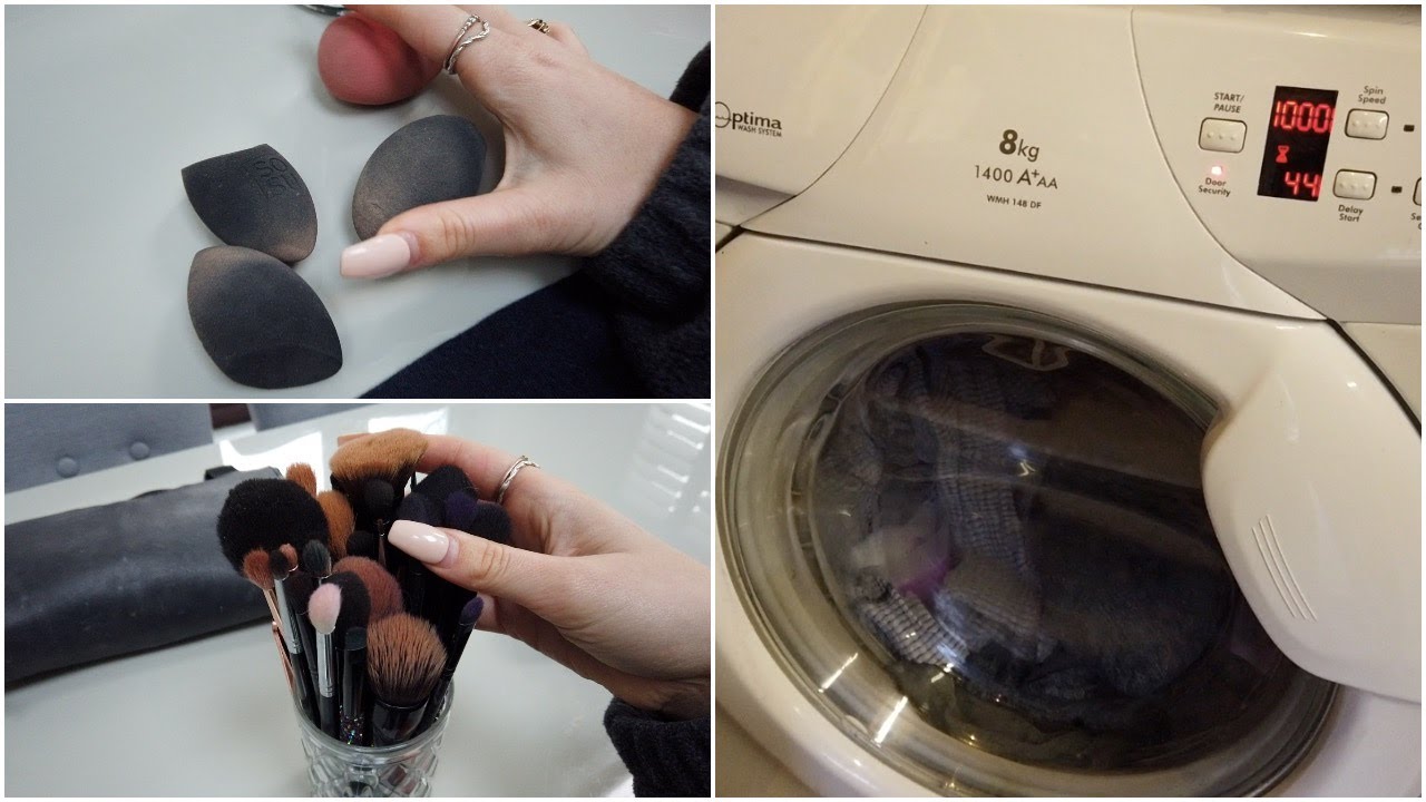 Found a makeup sponge & brush mini washing machine to clean makeup bru